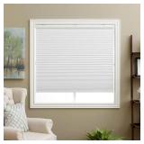 Blinds for Windows, Blackout Window Blinds and Shades for Home Bedroom Nursery, 32 inch Wide x 64 inch Long, White(Blackout)