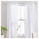 Heavy Duty Curtain Rods for Windows 66 to 120 Inch, 1 Inch Silver Curtain Rods for Outdoor, Farmhouse, Bedroom, Kitchen, Living Room, Adjustable Easy Install Drapery Rod (A2,Silver,30"-120")