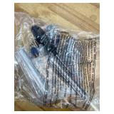 $110 67" Tall Bathroom Storage Cabinet with Lights, Slim Narrow Bathroom Cabinet Organizer with Doors and Adjustable Shelves, Tall Cabinet for Small Space (66.9" Tall-White with Light)