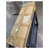 $110 67" Tall Bathroom Storage Cabinet with Lights, Slim Narrow Bathroom Cabinet Organizer with Doors and Adjustable Shelves, Tall Cabinet for Small Space (66.9" Tall-White with Light)