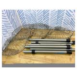 HAMITOR Corner Shower Caddy Tension Pole: 4-Tier Rust-Resistant Adjustable Bathroom Organizer Shelves - 47-121 Inch No-Drill Quick Installation - Space-Saving Storage for Renters Family - Silver Gray