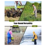 Salt Spreader for Ryobi 18v Battery,Handheld Fertilizer Spreader for Lawns,Available Year-Round,Grass Seeds,Fertilizer,Rock Salt and Ice Melt(Battery Not Included)