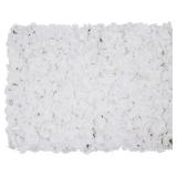 16"x 24" Artificial Flower Wall Panels,Flower Wall Mat Silk Flower Panels for Outdoor Garden Backyard Fence Fence Privacy Screen and Indoor Wall Decor(5Pcs White,Style 3)