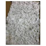 16"x 24" Artificial Flower Wall Panels,Flower Wall Mat Silk Flower Panels for Outdoor Garden Backyard Fence Fence Privacy Screen and Indoor Wall Decor(5Pcs White,Style 3)