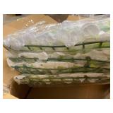 16"x 24" Artificial Flower Wall Panels,Flower Wall Mat Silk Flower Panels for Outdoor Garden Backyard Fence Fence Privacy Screen and Indoor Wall Decor(5Pcs White,Style 3)