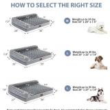 BFPETHOME Orthopedic Dog Bed for Large Dogs-Big Waterproof Sofa Dog Bed with Removable Washable Cover, Washable Pet Bed with Waterproof Lining and Nonskid Bottom,Pet Bed for Large Dogs
