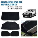 Retails for $105! Sound Heat Insulation Pad Compatible For Wrangler JK JL 2012-2022 4 Doors Headliner Rear Window Ceiling Roof Heat Insulation Cotton (Color : JL 4-Door 2018-2023)