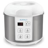 Retails for $139! Buffalo Classic Rice Cooker with Clad Stainless Steel Inner Pot - Electric Rice Cooker for White/Brown Rice, Grain - Easy-to-clean, Non-Toxic & Non-Stick, Auto Warmer (5 Cup)