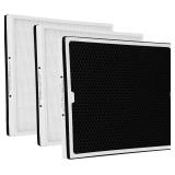 Retails for $140! 550 HEPA & Activated Carbon Filter Compatible with CADPXS Shield 550 HEPA Air Scrubber, Shield 550 MERV-17 Standard Pleat 18.7x15.6x2, Shield 550 Filter, 2-in-1 Filter Replacement 3 