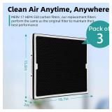 Retails for $140! 550 HEPA & Activated Carbon Filter Compatible with CADPXS Shield 550 HEPA Air Scrubber, Shield 550 MERV-17 Standard Pleat 18.7x15.6x2, Shield 550 Filter, 2-in-1 Filter Replacement 3 