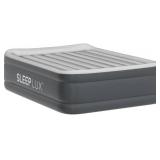 SLEEPLUX Durable Inflatable Air Mattress with Built-in Pump, Pillow and USB Charger, 22" Tall Queen