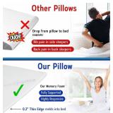 Sleepnitez Fsa Eligible 8" Bed Wedge Pillow   Memory Foam Wedge for Sleeping, Acid Reflux Pillow for Snoring, GERD, Pregnancy, Sleep Apnea, Reading   Luxurious 3.25" Memory Foam Top Layer