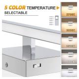 Retails for $104! NIORSUN 48 inch Chrome Bathroom Vanity Light,30W 5CCT Dimmable LED Bathroom Lighting Fixtures Over Mirror, Modern Vanity Lights for Bathrooms Restroom Mirror- ETL Certified