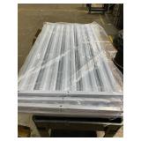 Retails for $126! Metal Privacy Fence Panels for Outside, 42" H x 38" W (3 Panels) Air Conditioner Fences, Pool Equipment Enclosure Trash Can Fence, No Dig Privacy Screen Fencing for Outdoor, White