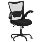 Retails for $130! Office Chair, Ergonomic Desk Chair with Adjustable Lumbar Support and Flip up Armrest, Breathable Mesh Computer Chair for Home Office, Black