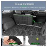 Retails for $160! Floor Mat Trunk Mat Backrest Mat Compatible with 2011-2021 Jeep Grand Cherokee Cargo Liners Replacement for 2011-2021 Jeep Grand Cherokee Accessories(Rear Trunk Mat+Backrest Mat+Floo