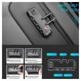 BANGE Anti Theft Backpack With TSA Lock,Waterproof Backpacks With YKK Zipper, High Tech Business Backpack For Men And Women, Laptop Backpack Fits For 17.3 Inch Notebook