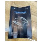 MERACH Under Desk Elliptical Machine, Leg Exerciser While Sitting for Seniors with Remote Control & 12-Speeds, Quiet Portable Electric Seated Pedal Exerciser Machine for Home Office