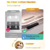 ODSD Cat Water Fountain, App Monitoring Wastewater Separation & No Filter Cotton, Pet Water Fountain with 101oz/3L Large Capacity Tank, Wireless Automatic Water Dispenser for Cats Indoor, 2.4G Wi-Fi