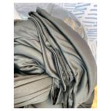 Retails for $280! 50ft 40ft Black Ceiling Drapes for Weddings Parties,10 Panels 5 40ft Long Ceiling Curtain for Tent Canopy,Wrinkle Free Silk Easy to Draping&Hang Black Drapes for Event Church Stage P