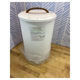 Large Towel Warmer for Bathroom - Heated Towel Warmers Bucket, Wood Handle, Auto Shut Off, Fits Up to Two 40X70 Oversized Towels, Bathrobes, Blankets, for Mother