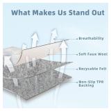 Washable Rugs 8x10 Area Rugs for Living Room - Modern Abstract Rugs for Bedroom,Dining Room,Large Soft Low Pile Carpet with Non Slip Rubber Backing,Neutral Accent Nursery Rug- Beige Blue