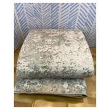 Washable Rugs 8x10 Area Rugs for Living Room - Modern Abstract Rugs for Bedroom,Dining Room,Large Soft Low Pile Carpet with Non Slip Rubber Backing,Neutral Accent Nursery Rug- Beige Blue