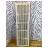 VOISEN Return Air Grille,Fits 30x8 Duct Opening,Steel Return Vent Cover, White Vent Cover Grill for Sidewall and Ceiling,HAVC Cold Air Return Vent Cover,Overall Size:31.8"W X 9.8"H