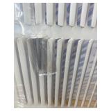 VOISEN Return Air Grille,Fits 30x8 Duct Opening,Steel Return Vent Cover, White Vent Cover Grill for Sidewall and Ceiling,HAVC Cold Air Return Vent Cover,Overall Size:31.8"W X 9.8"H