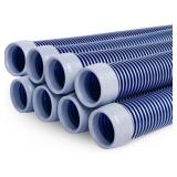 POOLWHALE Professional Swimming Pool Vacuum Cleaner Hose -1.5  6 Piece Hoses, Perfect Vacuum Extension/Replacement - Compatible with all Major Automatic Pool Cleaners