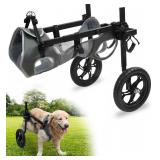 Retails for $156! Large Dog Wheelchair for Hind Legs-Durable All-Terrain Wheels, Heavy Duty Aluminum Frame, Comfortable Breathable Mesh for Dogs, Hip Support System, Restores Mobility for Arthritis & 