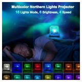 2 pk RICHMYC Ocean Wave Projector Light, 16 Colors Gradual Rotating Water Lamp with Remote Control, Beach Decor Sea Themed Northern Lights Projector for Office Bedroom Bar Restaurant(Wood)