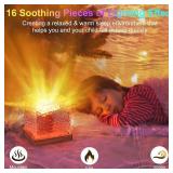 2 pk RICHMYC Ocean Wave Projector Light, 16 Colors Gradual Rotating Water Lamp with Remote Control, Beach Decor Sea Themed Northern Lights Projector for Office Bedroom Bar Restaurant(Wood)