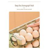 Egg Holder For Fridge, Egg Tray for Refrigerator, Egg Storage for Refrigerator for 30 Eggs, Automatic Flip Egg Storage Tray with Timers, Special Egg Holder Countertop Solution