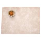 Place Mats Leather Placemats Placemats Double-Sided Retro Leather Placemats Pale Pink