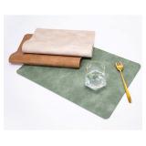 Place Mats Leather Placemats Placemats Double-Sided Retro Leather Placemats Pale Pink