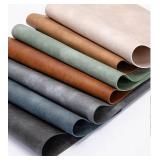 Place Mats Leather Placemats Placemats Double-Sided Retro Leather Placemats Pale Pink