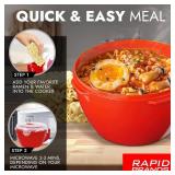 Rapid Soup Mug | Microwaveable Soup & Noodle Cooker | Enjoy Hot Soups Anytime | Ideal for Dorm, Small Kitchen, or Office | Dishwasher-Safe, Microwaveable, & BPA-Free