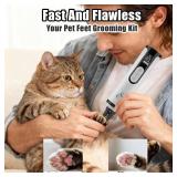 Upgraded Ultra Quiet Dog Nail Grinder with Dual LED Lights,Pet Painless Nail Trimmer with 3 Speeds,2000mAh Battery,Stress-Free Grooming for Small Medium Large Dogs & Cat at Home or Travel (3 Heads)