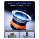 Intoval Vacuum Magnetic Phone Holder for Car, 360 Suction Cup Phone Mount with Snaplock Tech, Adjustable Magnet Stand for Your Car - Fit for Magsafe iPhone, Come with 2 Mag Rings, Flat Nano Sticker