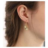 Evil Eye Earrings for Women Symbol of protection - 14K Gold Plated Cubic Zirconia Fishhook/Gift