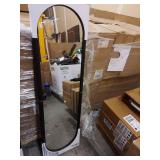 Pill Shaped Over The Door Mirror Black - Room Essentialsâ¢ - Retail: $24