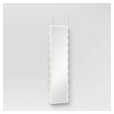 Wavy Over The Door Mirror White - Room Essentialsâ¢ - Retail: $24