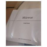 20\" x 30\" Decorative Wall Mirror Gold - Thresholdâ¢: Modern Powder-Coated Metal, Novelty Shape, Wall Mount - Retail: $90