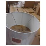 Large Linen Mod Drum Lampshade Gray - Thresholdâ¢: Slip Uno Fitter, No Assembly Required - Retail: $28