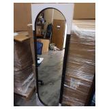 Pill Shaped Over The Door Mirror Black - Room Essentialsâ¢ - Retail: $24