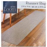 Off the Loom Runner Rug 2x7 ft