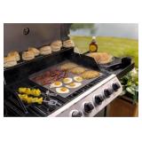 Char-Broil Carbon Steel Heat-Resistant Griddle Stone Grill Topper Silver