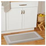 Town & Country Living Comfort Kitchen Mat - Gray Border