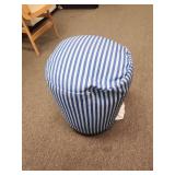 Pouf Striped Blue - Room Essentialsâ¢